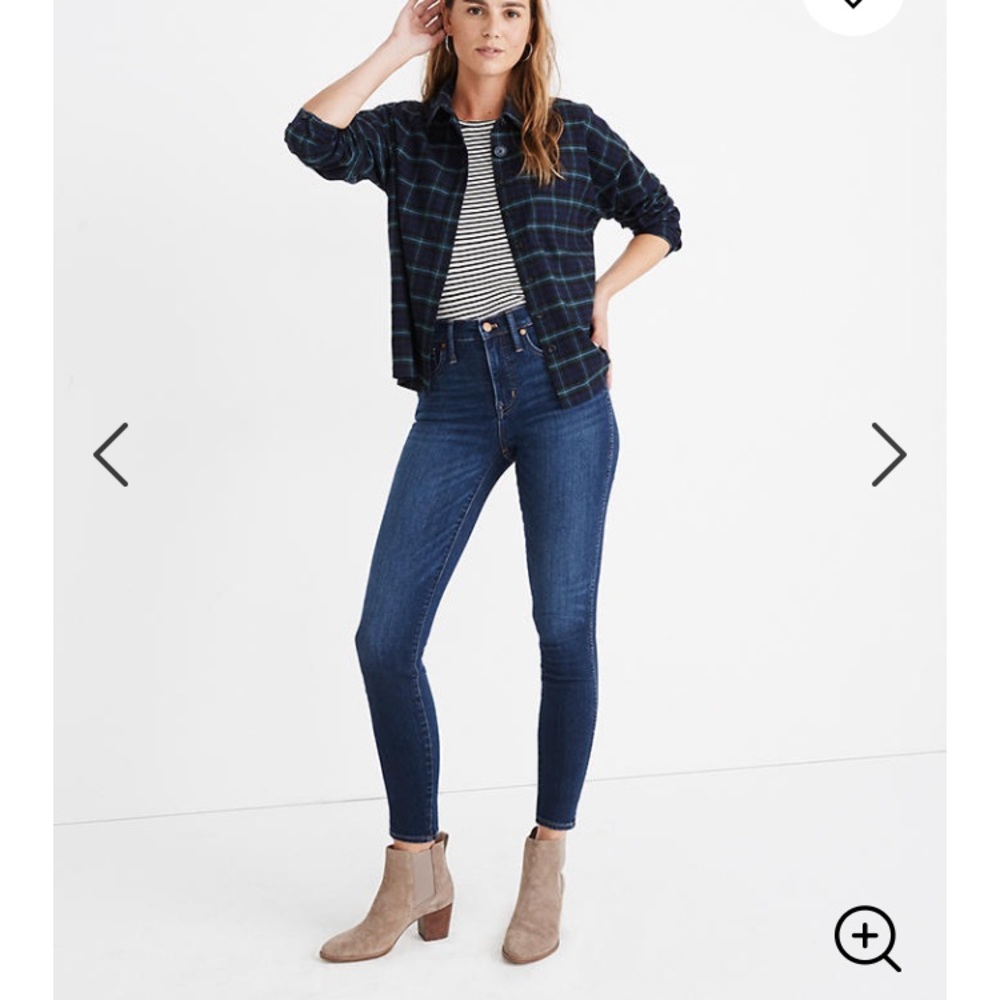 Madewell 10” High-Rise Skinny Instaluxe Vienna NEW
